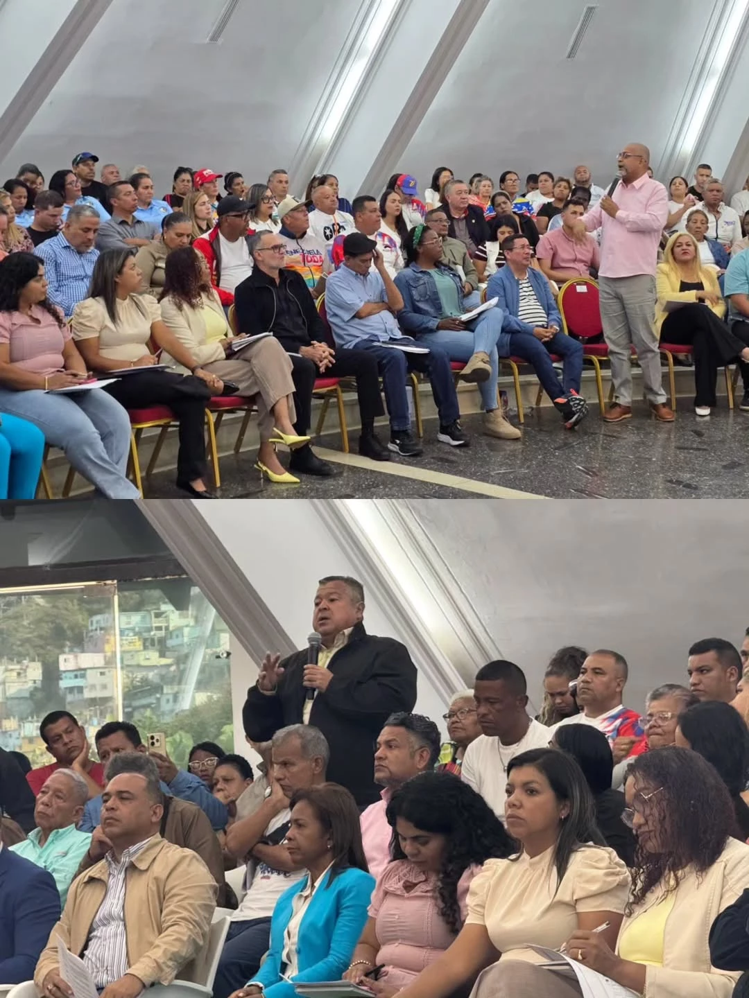 trabajando en unidad perfecta por la convivencia y la paz. Se vinieron a La Guaira los diputados nacionales.