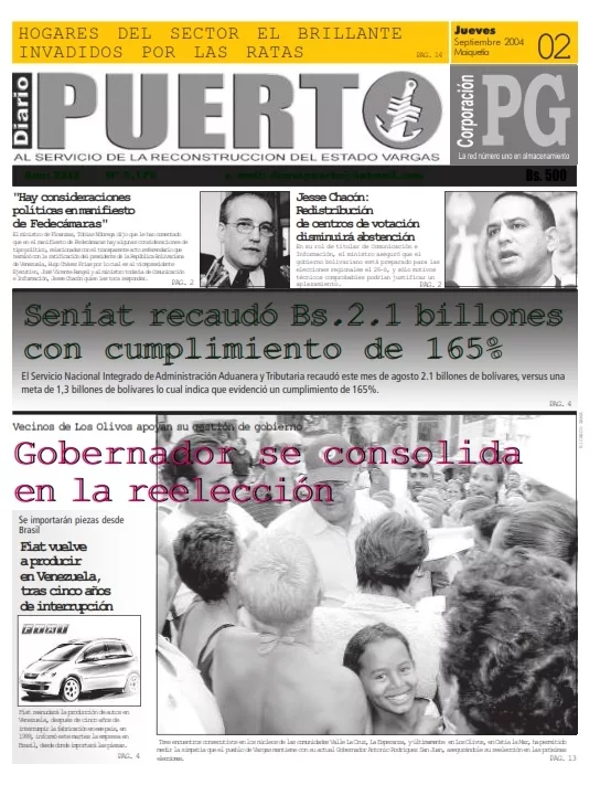 Diario Puerto | Año XXIX No 5.178 Jueves 2 de Septiembre del 2004
